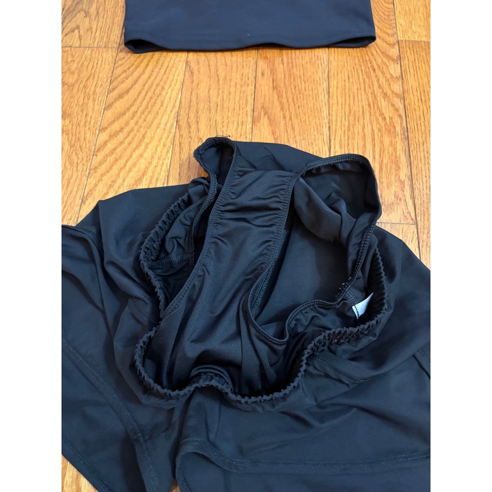Old Navy Powersoft Tank & All in Motion Shorts Set Black Kids Size L 10-12 XL 14 - Picture 4 of 8